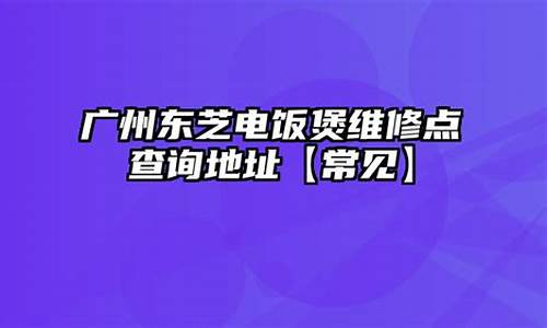 广州东芝维修点_广州东芝维修点地址查询