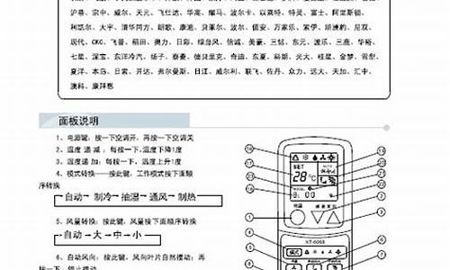 双菱空调遥控器说明书_双菱空调遥控器说明书图解